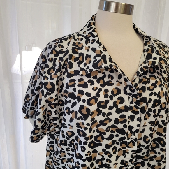 Andree by Unit Leopard Print Dress Size 1X - Picture 2 of 8